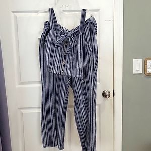 Plus size two piece set